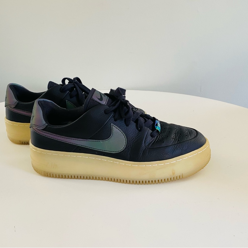 Nike Air Force 1 One Sage Low LX Oil Shoes Women's Size 10 AR5409-004 Grey - Picture 16 of 16